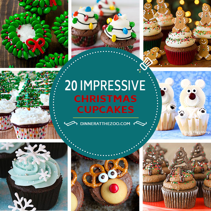 20 increíbles recetas de cupcakes navideños