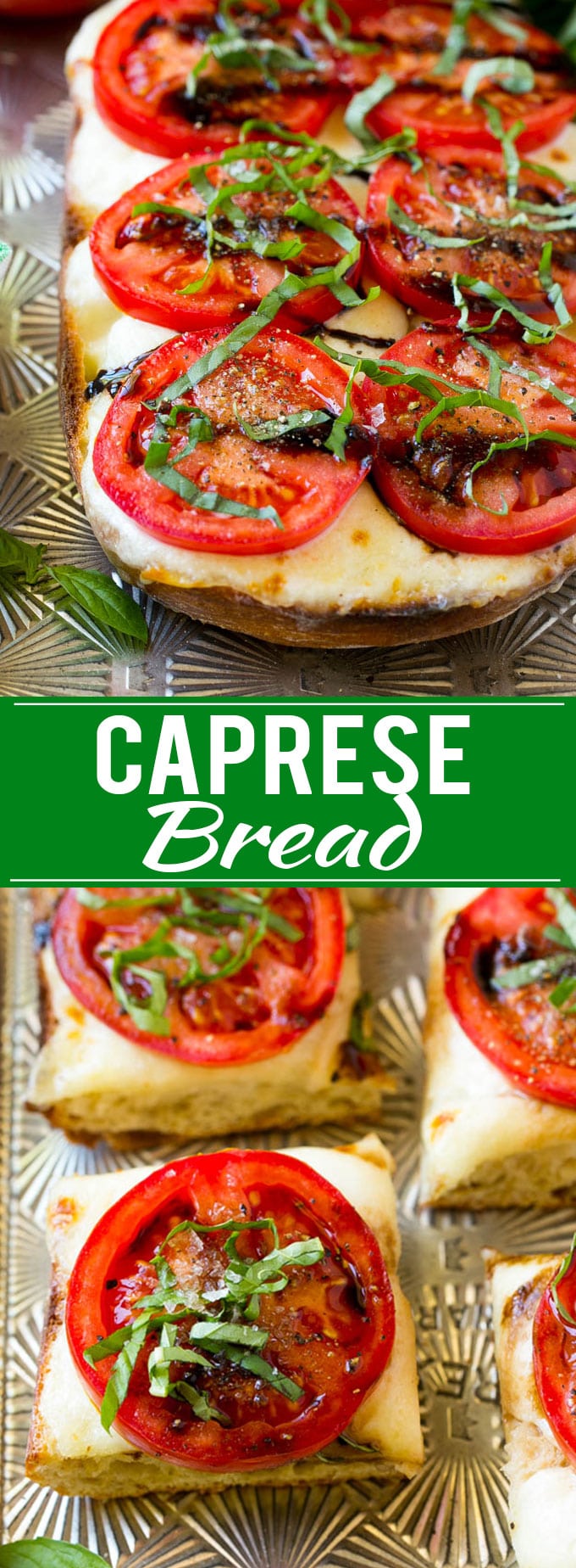 Receta de pan Caprese |  Pan de tomate |  Pan de queso #caprese #capresebread #paintomate #cheesebread #aperitivo #dinneratthezoo