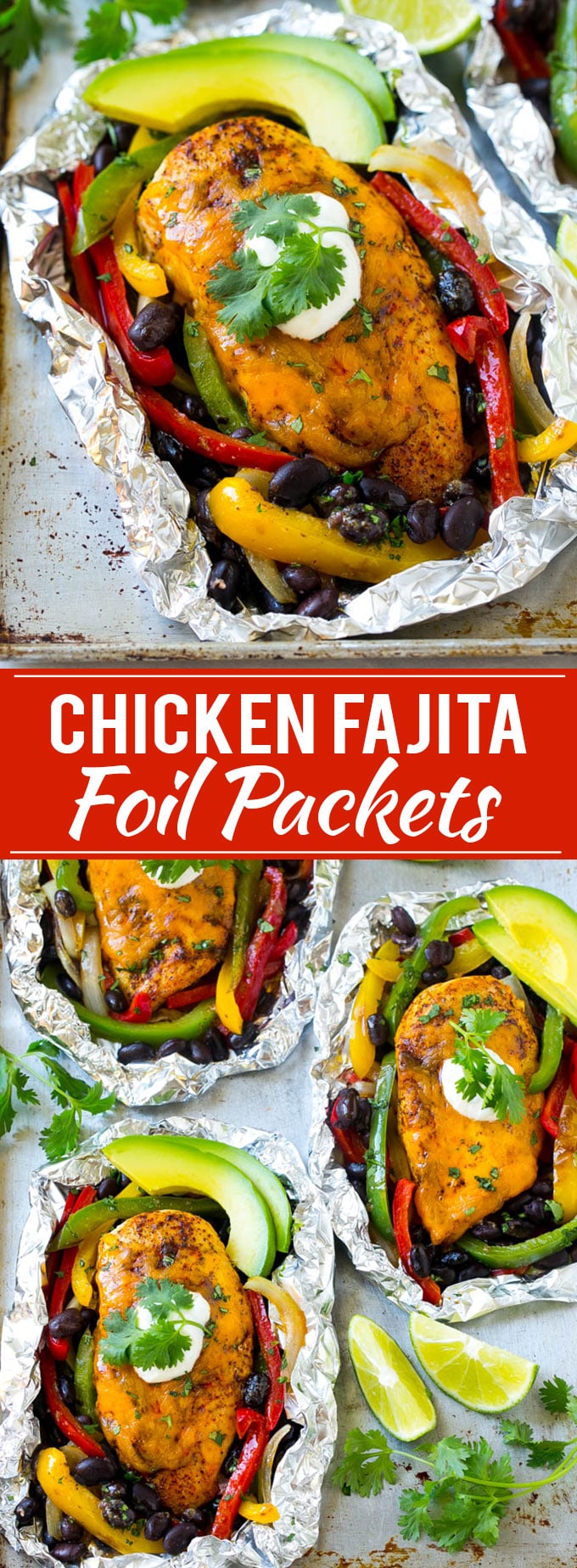 Receta del paquete de papel de aluminio para fajitas de pollo |  Receta de fajitas de pollo |  Receta del paquete de papel de aluminio |  Pollo mexicano #fajita #chickenfajita #foilpacket #dinner #dinneratthezoo