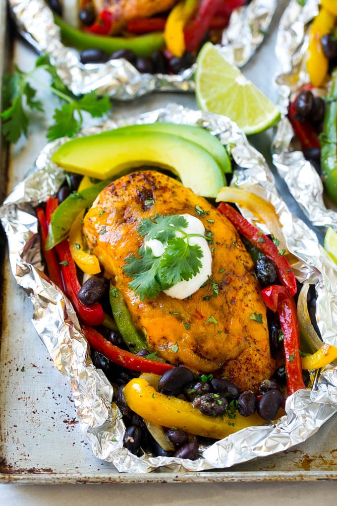 Bolsas de aluminio para fajita de pollo