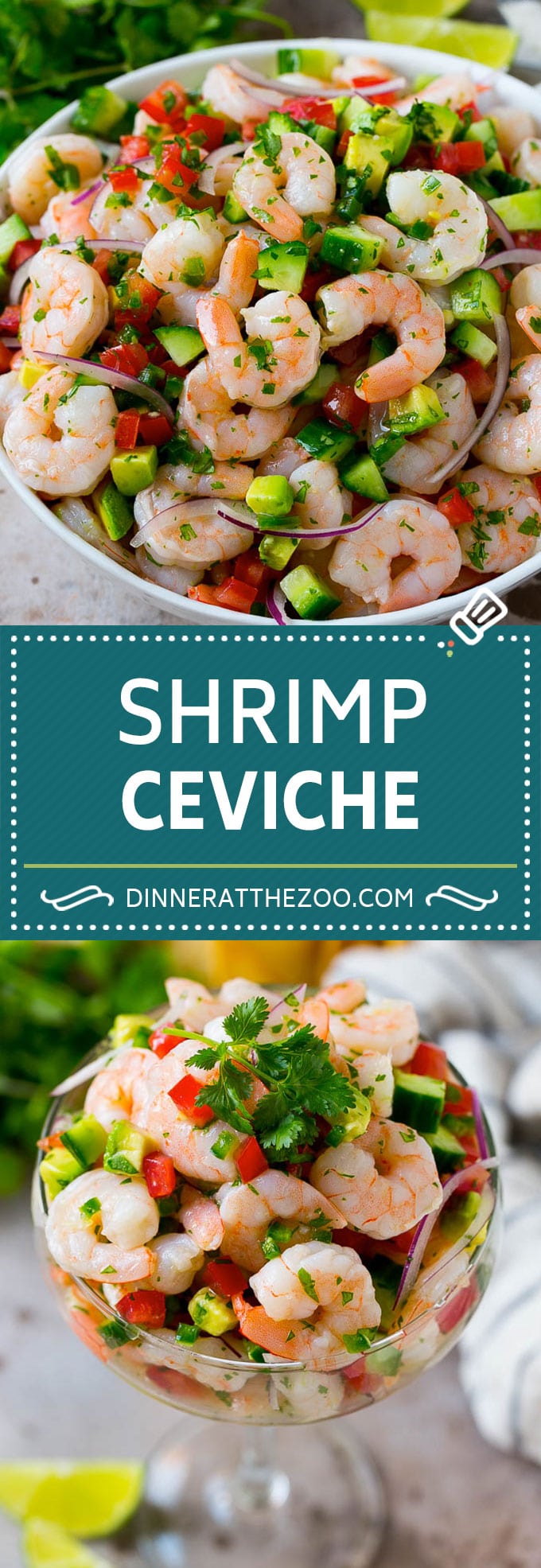 Receta de ceviche de camarones |  Camarones mexicanos |  Camarones marinados # langostinos #ceviche #cleaneating #healthy #lowcarb #keto #glutenfree #dinner #aperitif #dinneratthezoo
