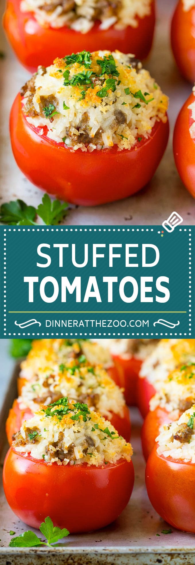 Receta de tomates rellenos |  Tomates rellenos de salchicha #tomates #salchicha #riz #dinner #dinneratthezoo