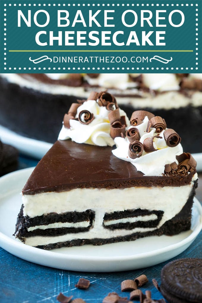 Receta de tarta de queso con Oreo |  Tarta de queso Oreo sin cocinar |  Cheesecake sin hornear #queesecake #oreo #chocolate #nobake #dessert #dinneratthezoo