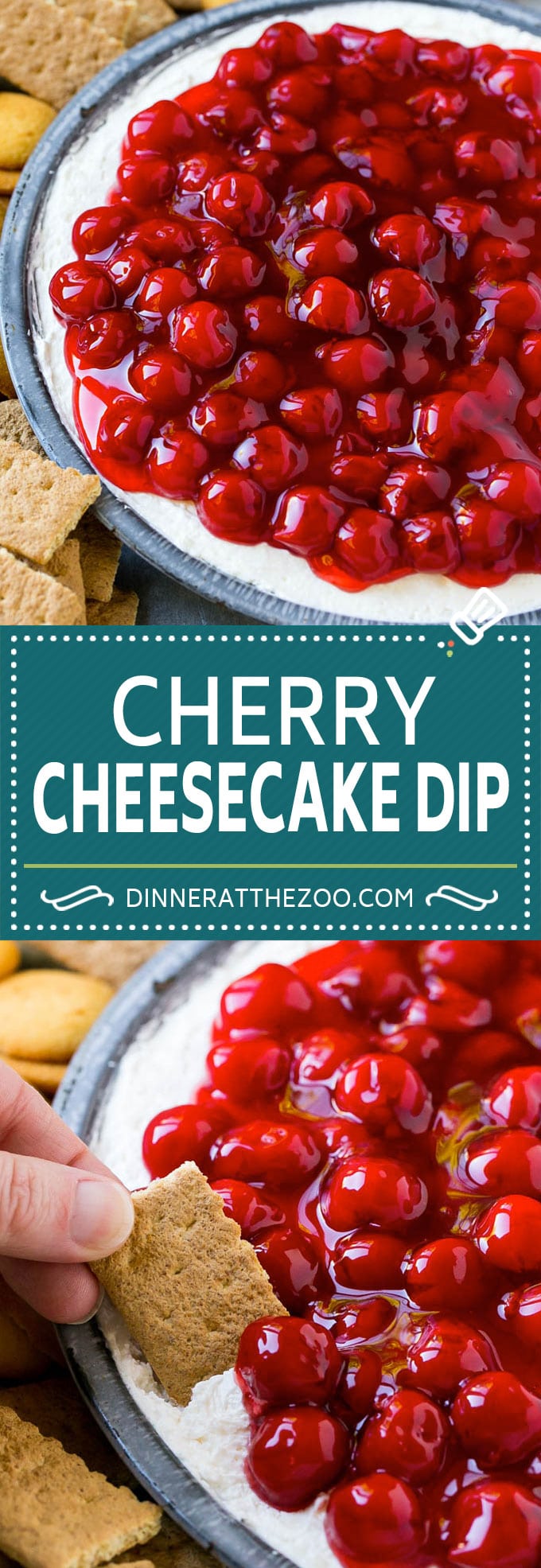 Receta de salsa de tarta de queso y cereza |  Salsa de postre |  Tarta de queso con cereza |  Dip de tarta de queso #queesecake #cerise #postre #cheesecakedip #dinneratthezoo