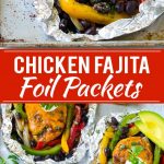 Receta del paquete de papel de aluminio para fajitas de pollo |  Receta de fajitas de pollo |  Receta del paquete de papel de aluminio |  Pollo mexicano