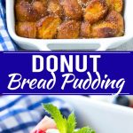 Receta de pudín de pan de rosquilla |  Pudín de pan fácil |  bollos de canela |  Prepare la receta del desayuno con anticipación.