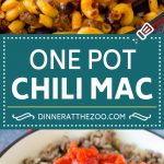Receta Mac One Pot Chili |  Pasta de olla |  Chili Mac #dinner #beef #pasta #macaroni #beans #fromage #Cazuelas online#onepot