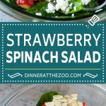 Receta de ensalada de espinacas y fresas | Ensalada de Fresas | Ensalada de espinacas # espinacas # ensalada # fresas # aguacate #dinneratthezoo