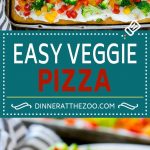 Receta de pizza vegetariana |  Croissant de pizza vegetariana |  Receta de pizza de verduras |  Aperitivo festivo |  Pizza vegetariana casera