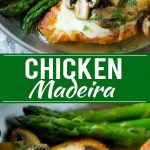Receta de pollo de Madeira |  Pollo con Champiñones |  Receta de la fotocopiadora de Cheesecake Factory