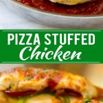 Receta de pollo relleno de pizza | Pechuga De Pollo Rellena | Pechuga de pollo al horno | Receta fácil de pollo